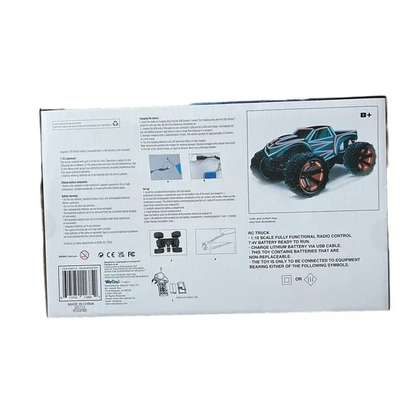 LumiTEK™ R/C - Neon Giant Truck - Customizable LED Piping- 2.4 GHz 1:10 Scale